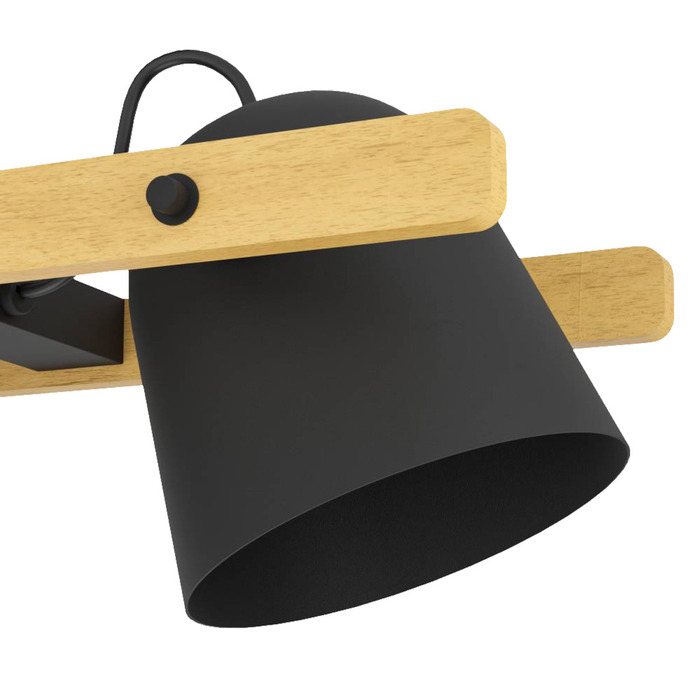 Eglo Hornwood-Z langbordspendel sort/brun Ø14 cm